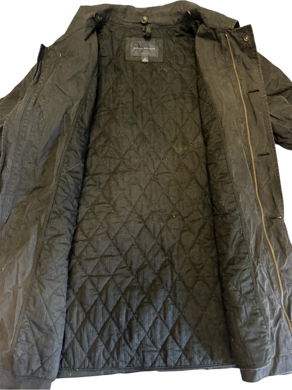 Banana Republic Mens Size M Full Zip Jacket Black